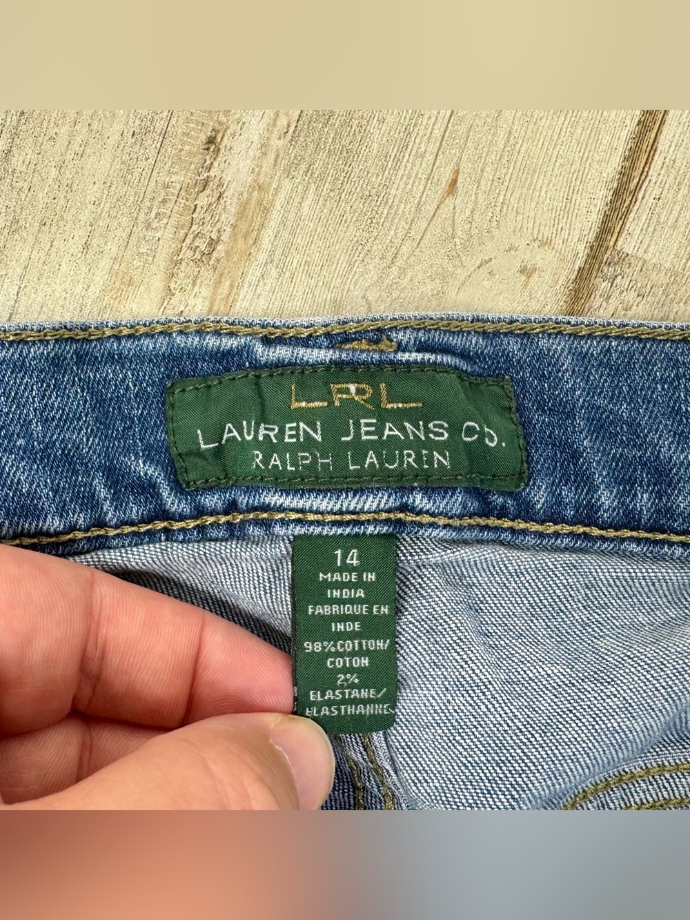 LRL Lauren Jeans Co Ralph Lauren 14 Classic Straight Jeans Blue 33x28 - Picture 5 of 11